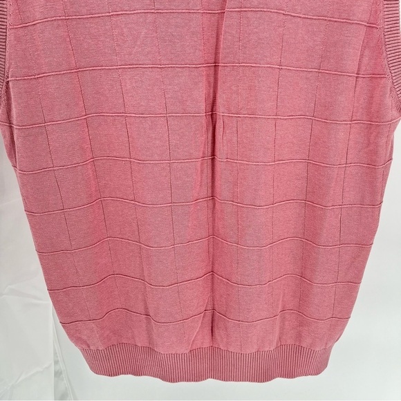 Paul Fredrick Mens 100% Silk Sweater Vest Size XXL Square Design Golf Casual - Picture 9 of 9